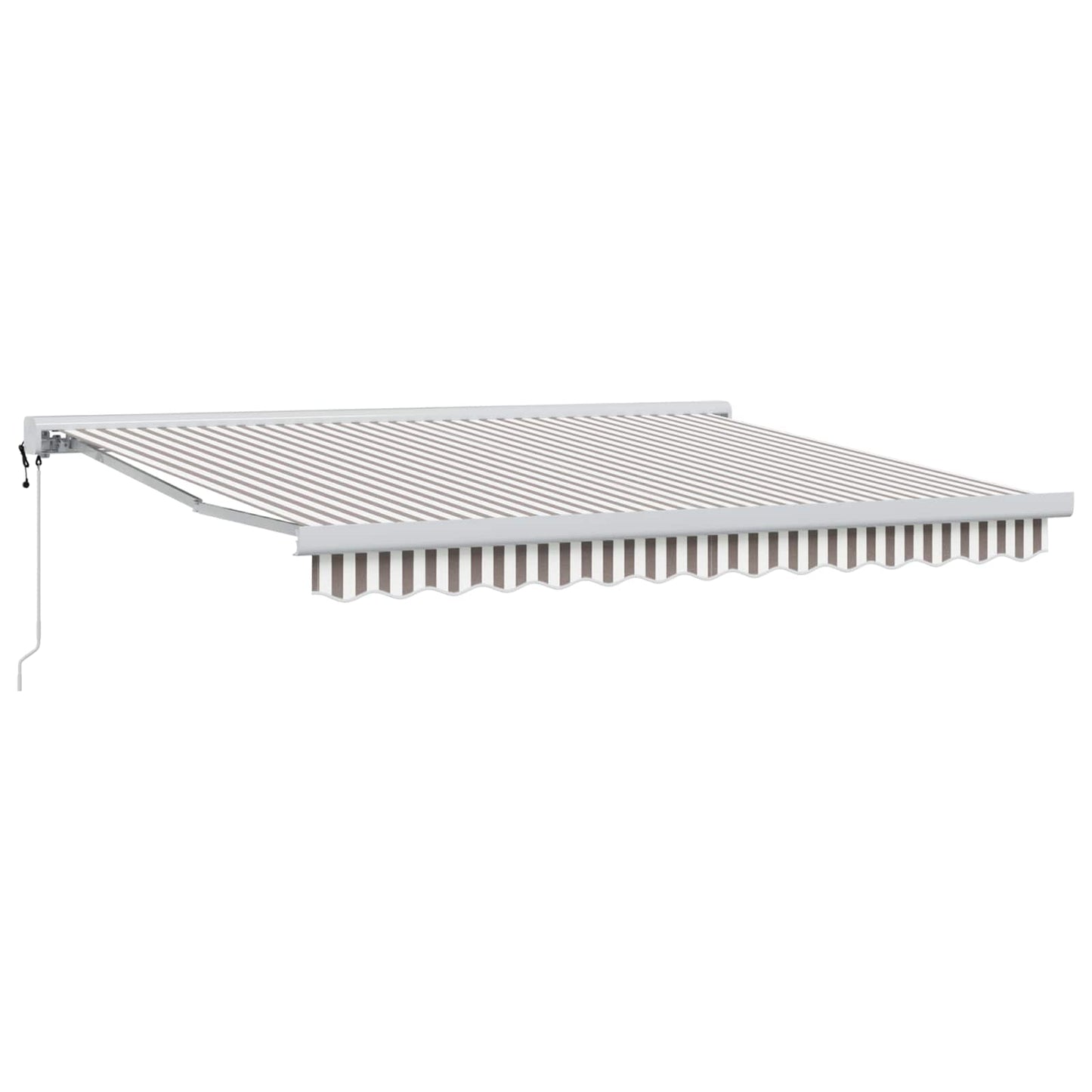 Tenda retrattile Grigio chiaro e bianco 300 x 250 cm | homemem39