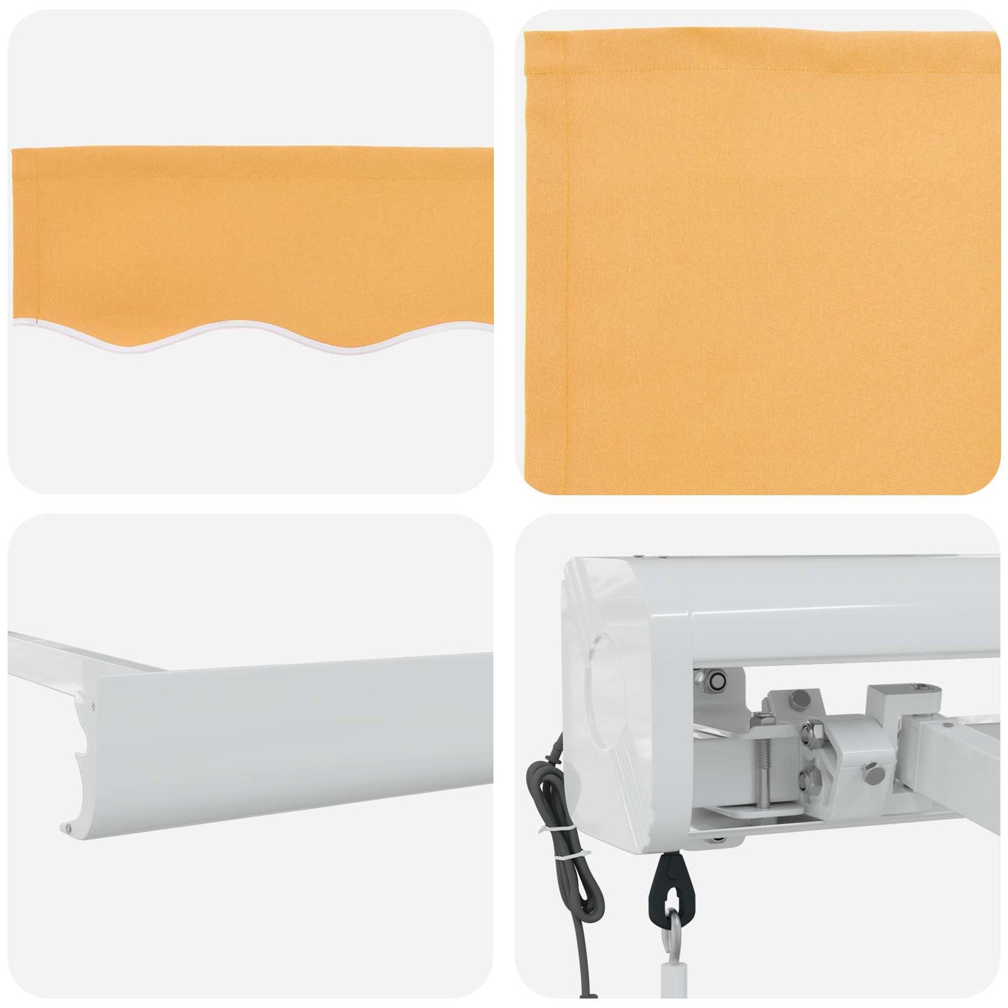 Tenda retrattile Sabbia 300 x 250 cm Tessuto e Metallo | homemem39