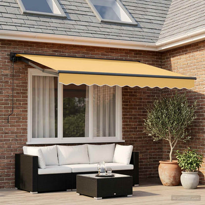 Tenda retrattile Sabbia 3 x 2,5 m Poliestere e Alluminio