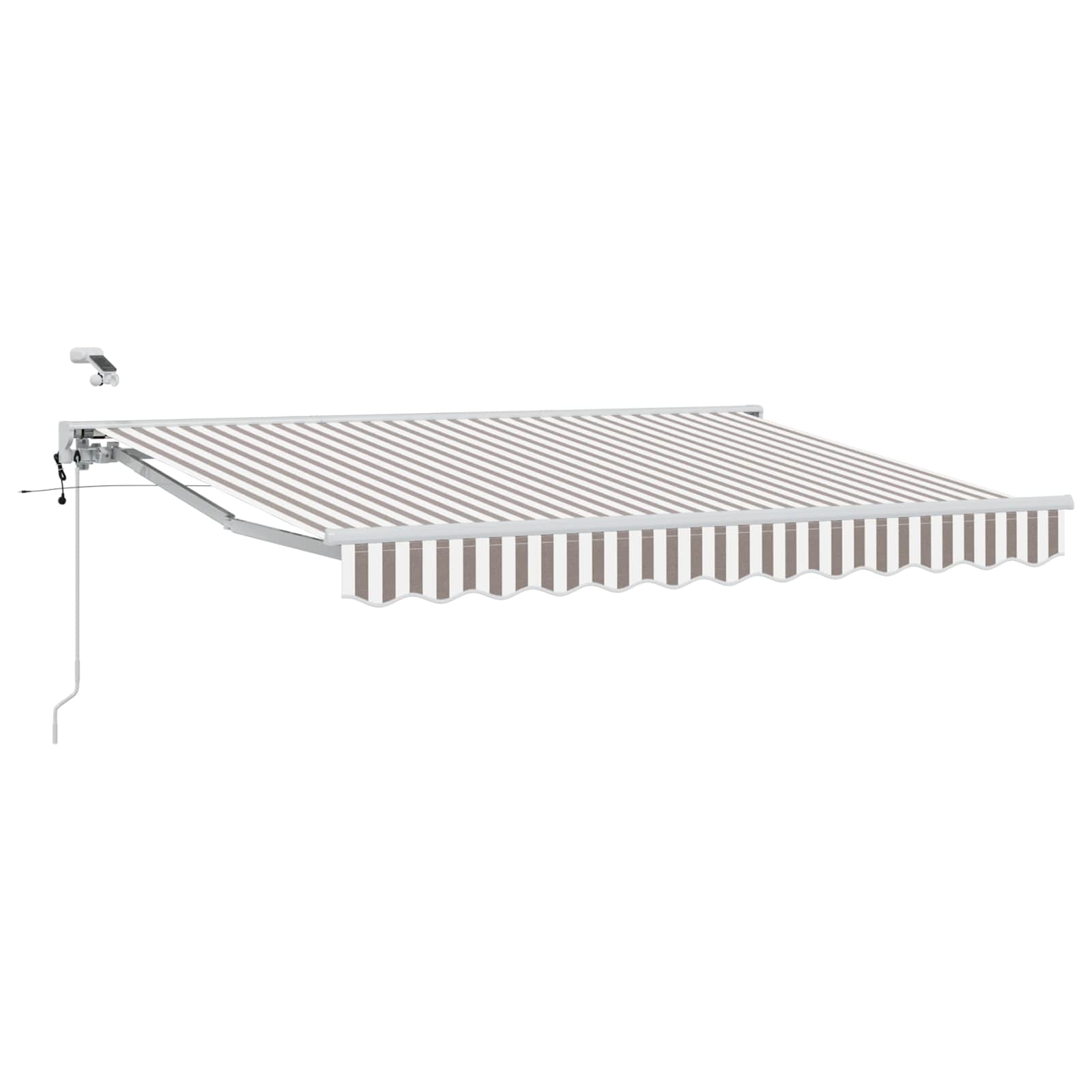 Tettuccio Elettrico Retrattile Grigio chiaro e bianco 3 x 2,5 m | homemem39