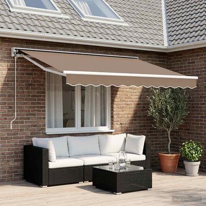 Tettuccio Elettrico Retrattile Tortora 3 x 2,5 m