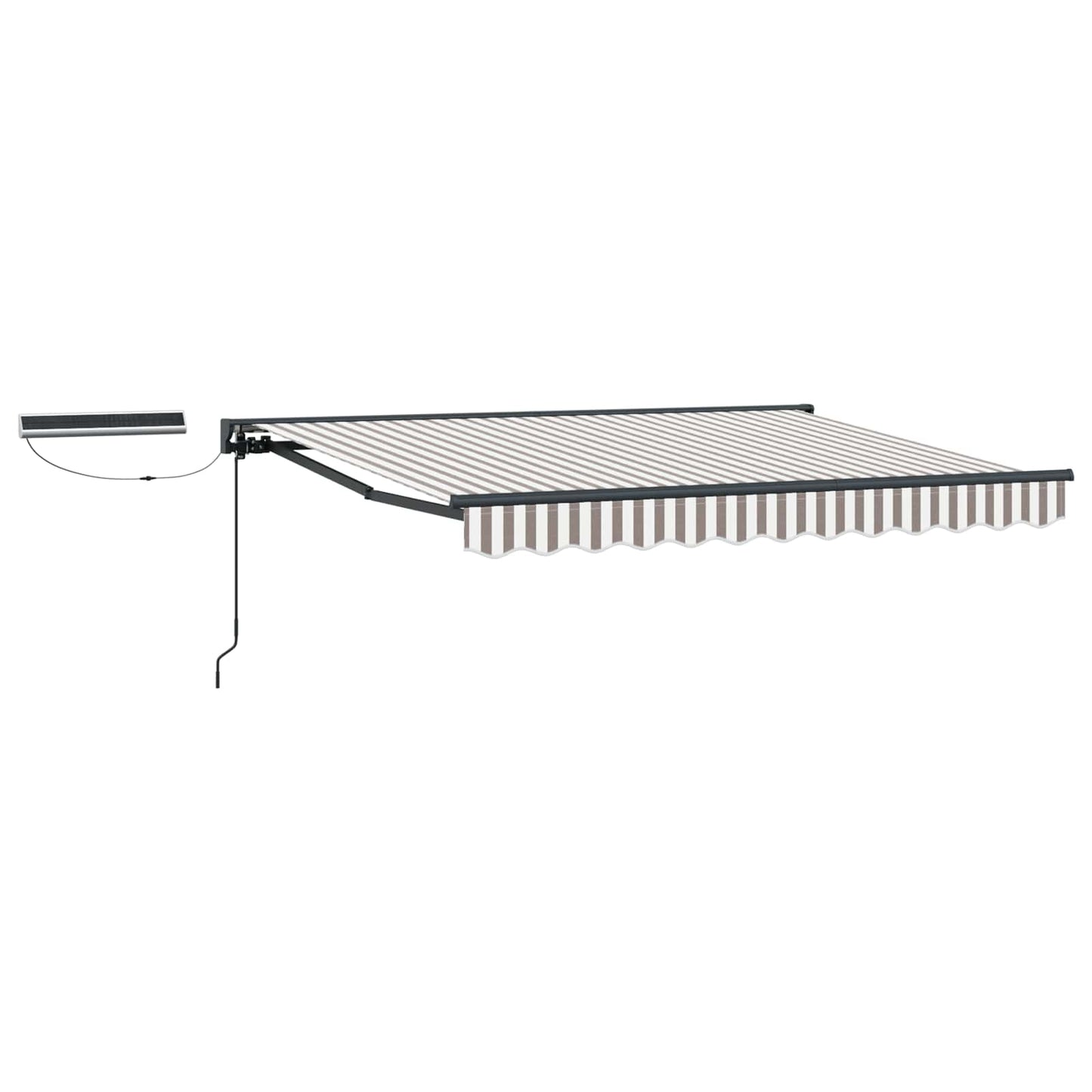 Tettuccio Elettrico Retrattile Grigio chiaro e bianco 3 x 2,5 m | homemem39