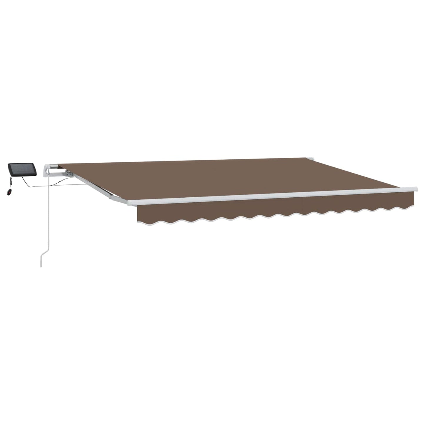 Tenda retrattile Tortora 350 x 250 cm Tessuto e Alluminio | homemem39