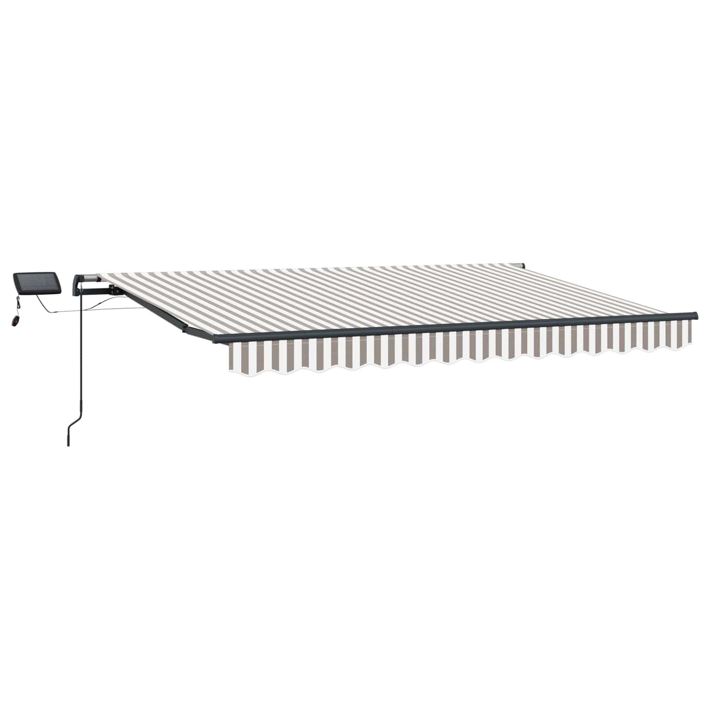 Tenda retrattile Grigio chiaro e bianco 350 x 250 cm | homemem39