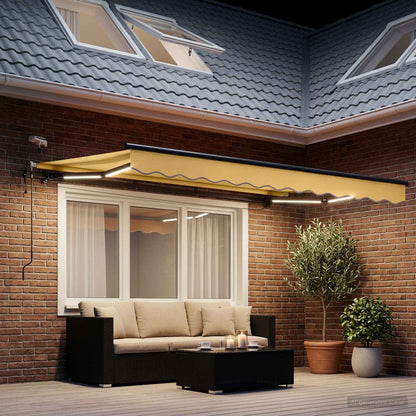 Tenda retrattile Sabbia 350 x 250 cm Poliestere