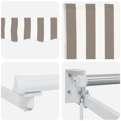 Tenda retrattile Grigio chiaro e bianco 3,5 x 2,5 m | homemem39