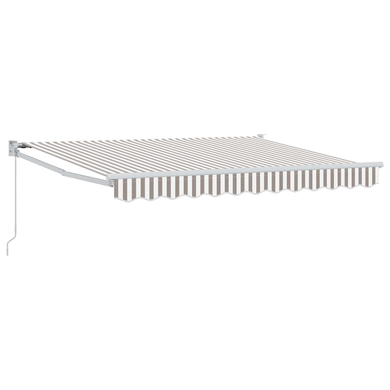Tenda retrattile Grigio chiaro e bianco 3,5 x 2,5 m | homemem39