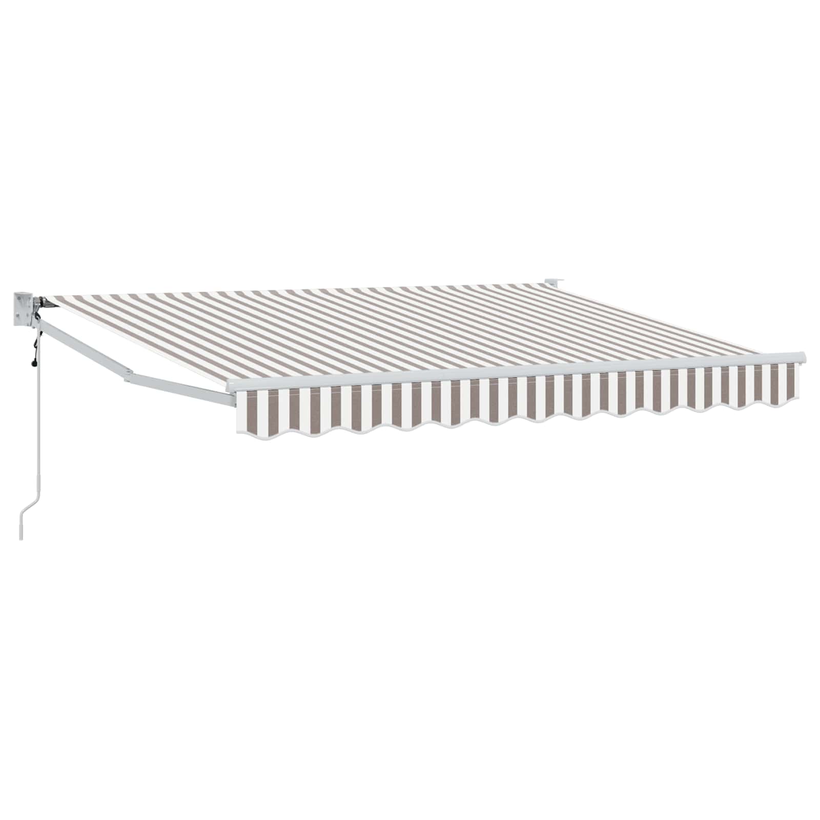 Tenda retrattile Grigio chiaro e bianco 3,5 x 2,5 m | homemem39