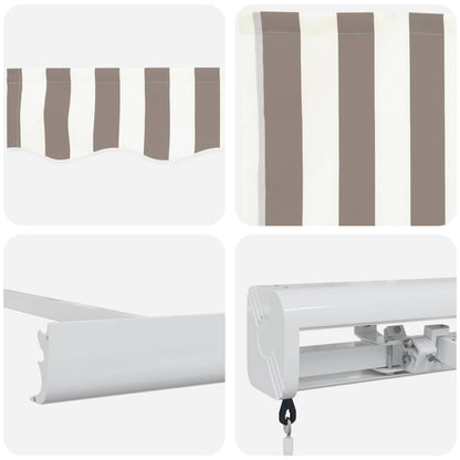 Tenda retrattile Grigio chiaro e bianco 350 x 250 cm | homemem39