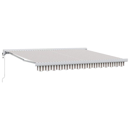 Tenda retrattile Grigio chiaro e bianco 350 x 250 cm | homemem39