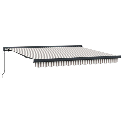 Tenda retrattile Grigio chiaro e bianco 350 x 250 cm | homemem39
