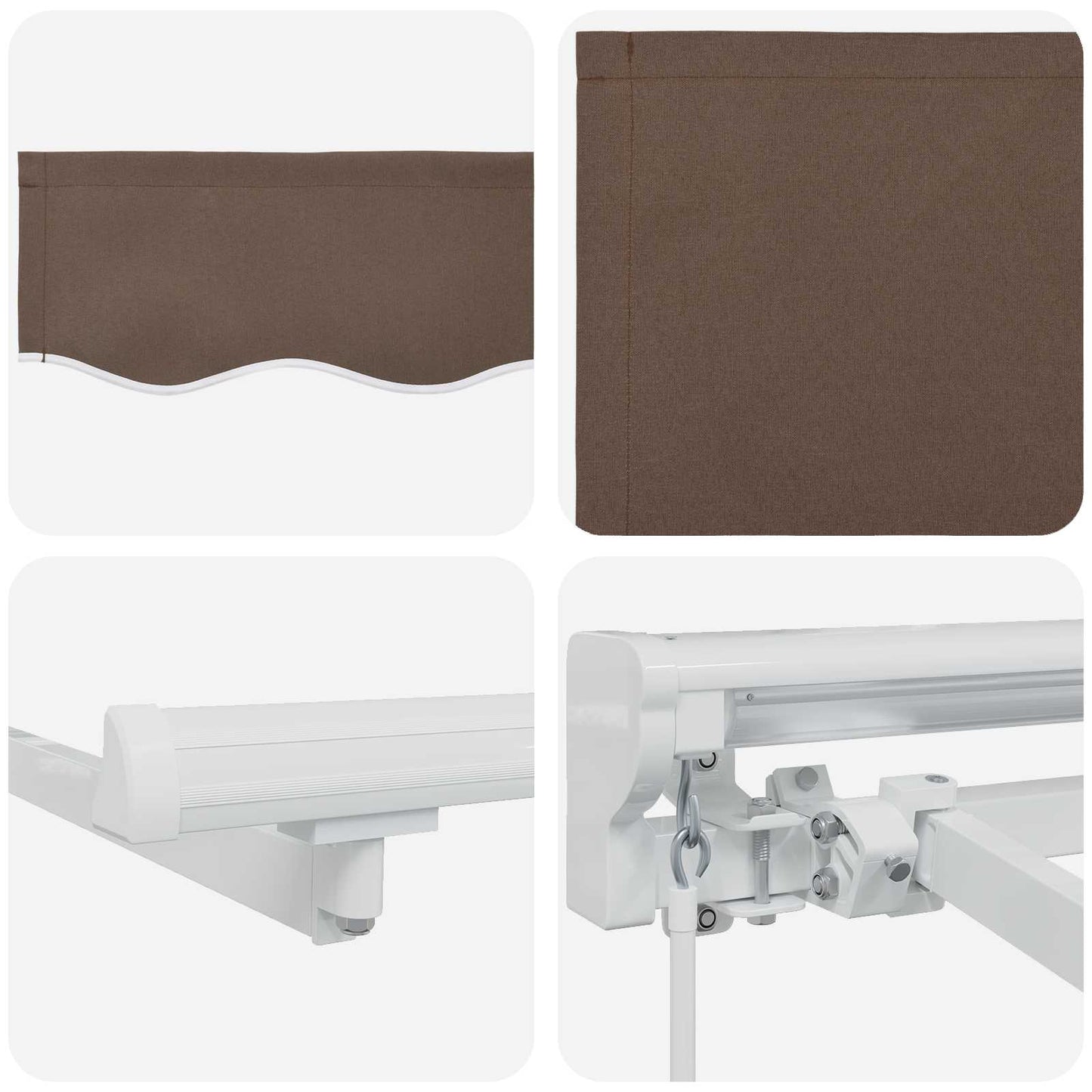 Tenda retrattile manuale Tortora 3,5 x 2,5 m | homemem39