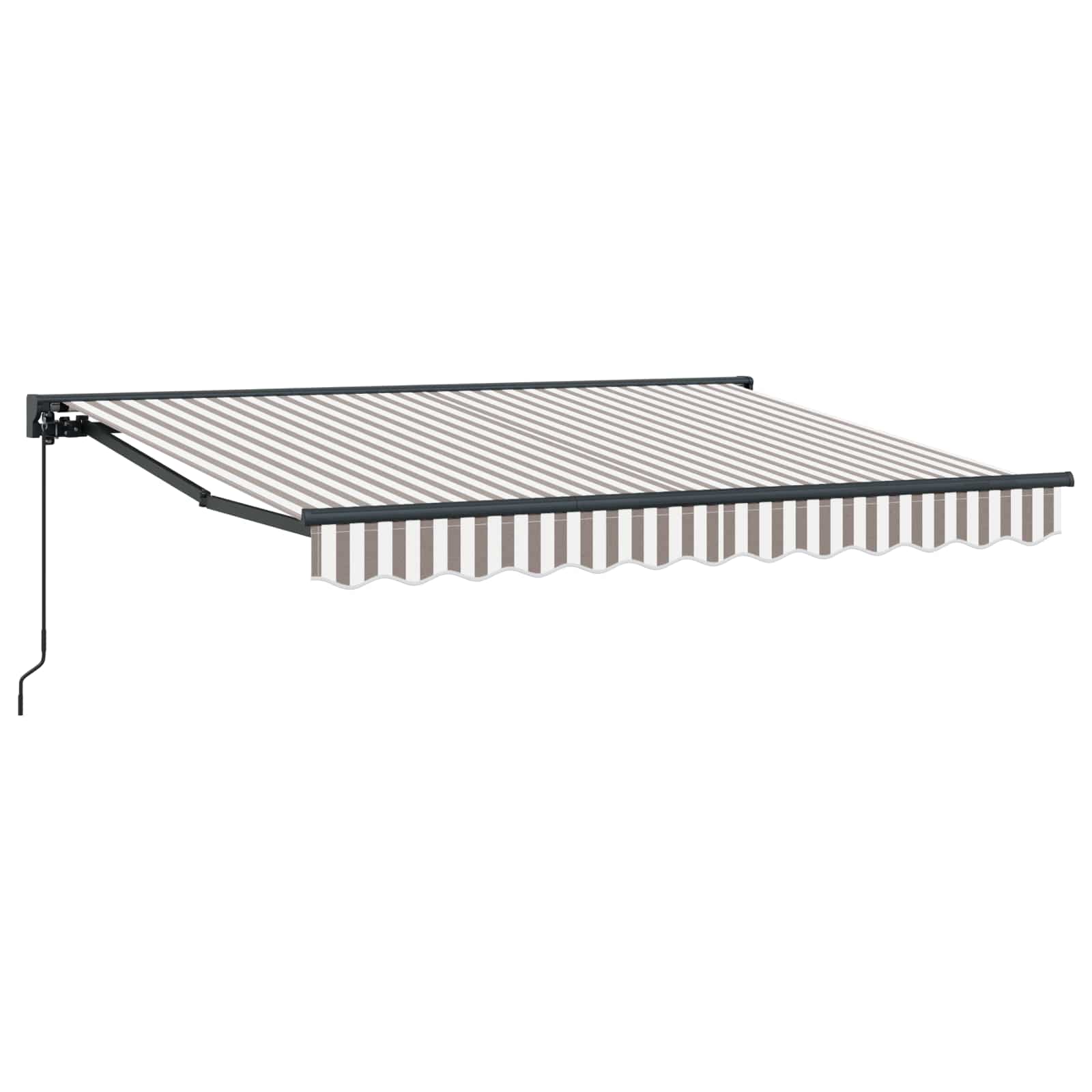 Tenda retrattile Grigio chiaro e bianco 3,5 x 2,5 m | homemem39