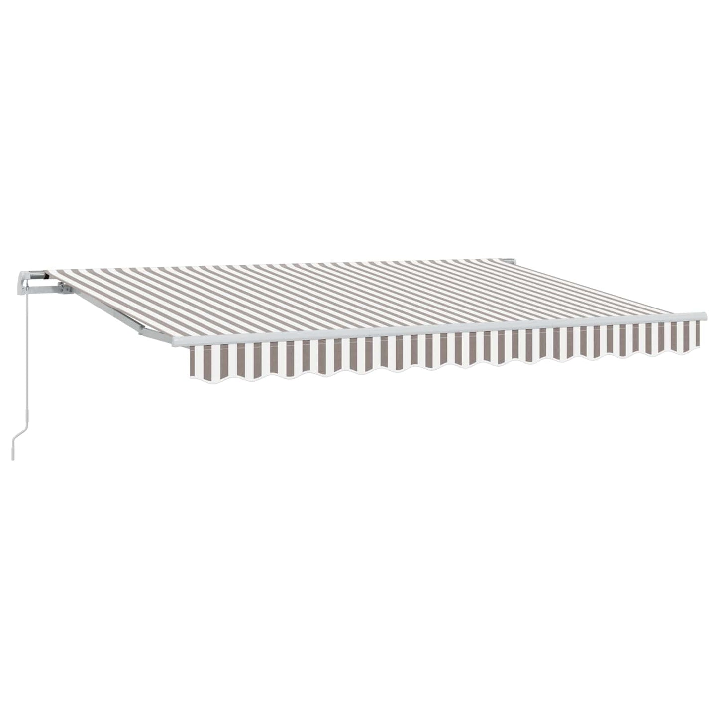 Tenda retrattile Grigio chiaro e bianco 4 × 3 m | homemem39