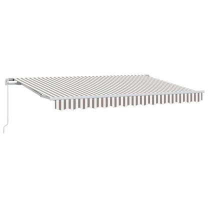 Tenda retrattile Grigio chiaro e bianco 4 × 3 m | homemem39