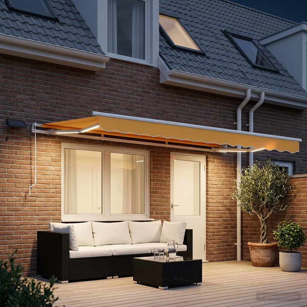 Tenda retrattile Sabbia 600 × 300 cm Tessuto e Alluminio | homemem39