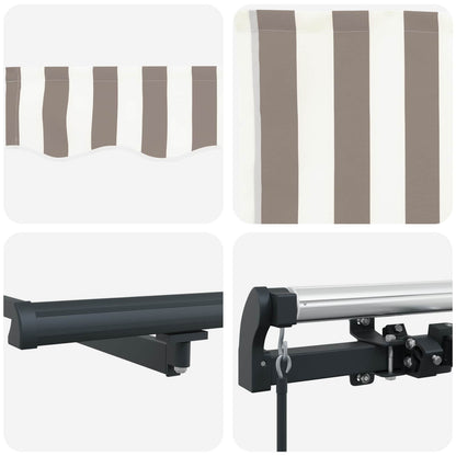 Tenda retrattile Grigio chiaro e bianco 400 × 300 cm | homemem39