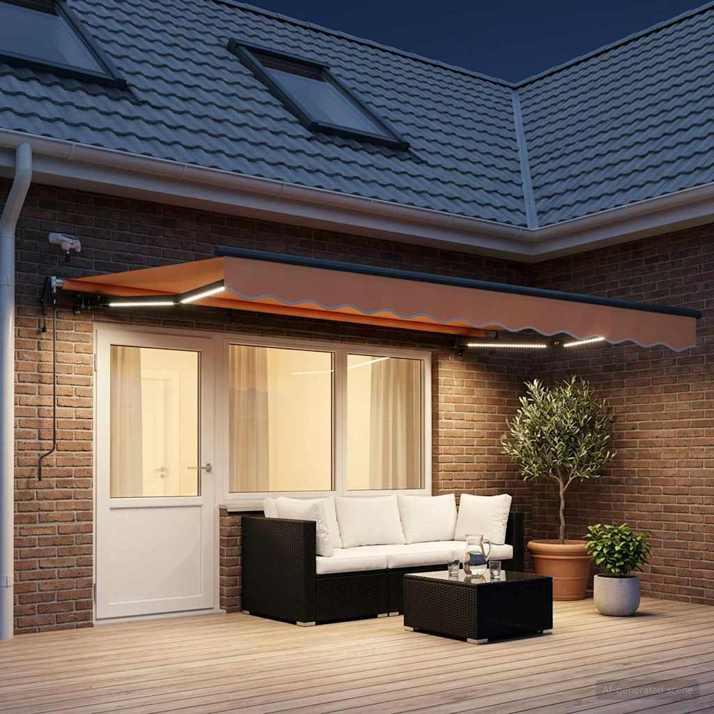 Tenda retrattile Sabbia 500 × 300 cm Poliestere | homemem39