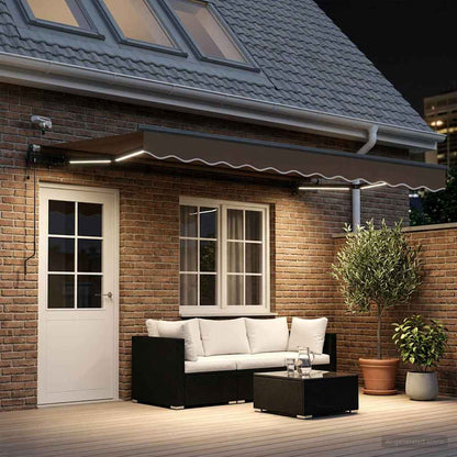 Tenda retrattile Tortora 450 × 300 cm Poliestere | homemem39