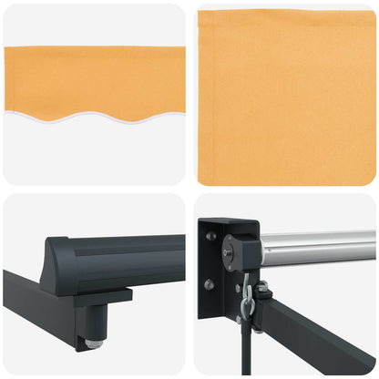 Tenda retrattile Sabbia 4 × 3 m 100% Poliestere e Alluminio | homemem39
