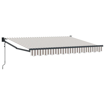 Tenda retrattile Grigio chiaro e bianco 4 × 3 m | homemem39