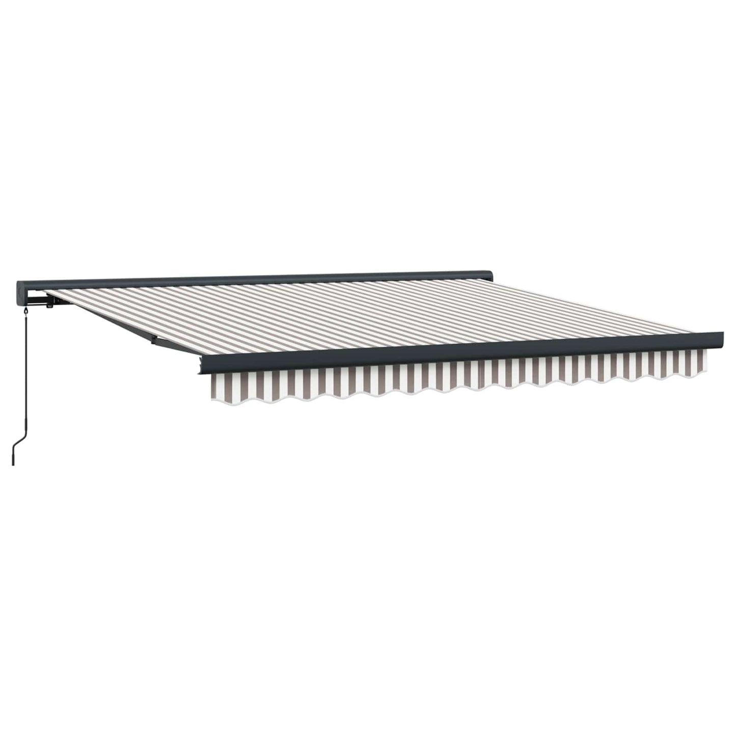 Tenda retrattile Grigio chiaro e bianco 400 × 300 cm | homemem39