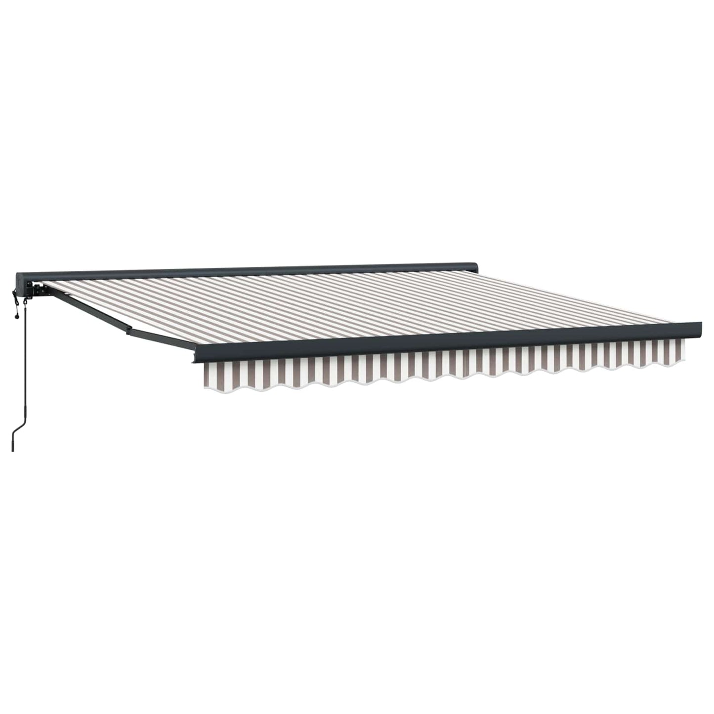 Tenda retrattile Grigio chiaro e bianco 400 × 300 cm | homemem39