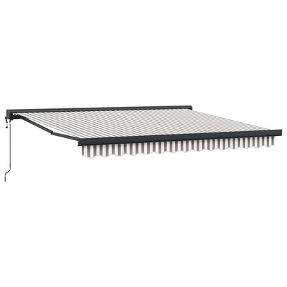 Tenda retrattile Grigio chiaro e bianco 400 × 300 cm | homemem39