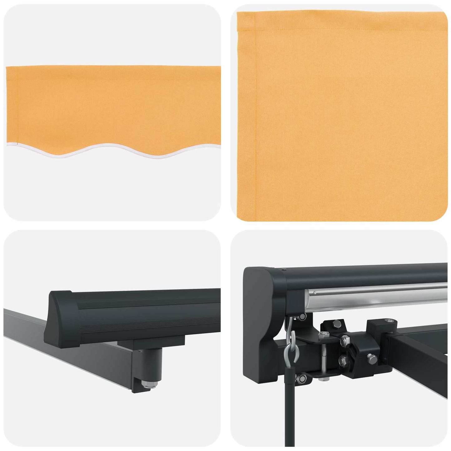 Tenda retrattile Sabbia 4 × 3 m Poliestere e Alluminio | homemem39
