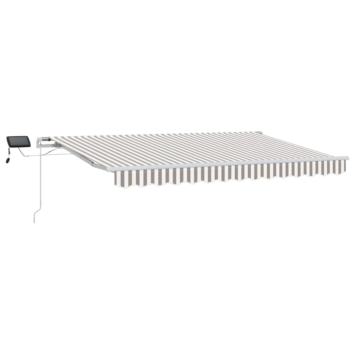 Tenda retrattile Grigio chiaro e bianco 400 × 350 cm | homemem39