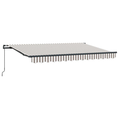 Tenda retrattile Grigio chiaro e bianco 400 × 350 cm | homemem39