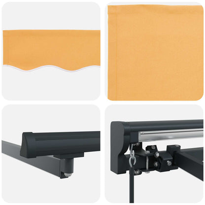 Tenda retrattile manuale Sabbia 4 × 3,5 m | homemem39