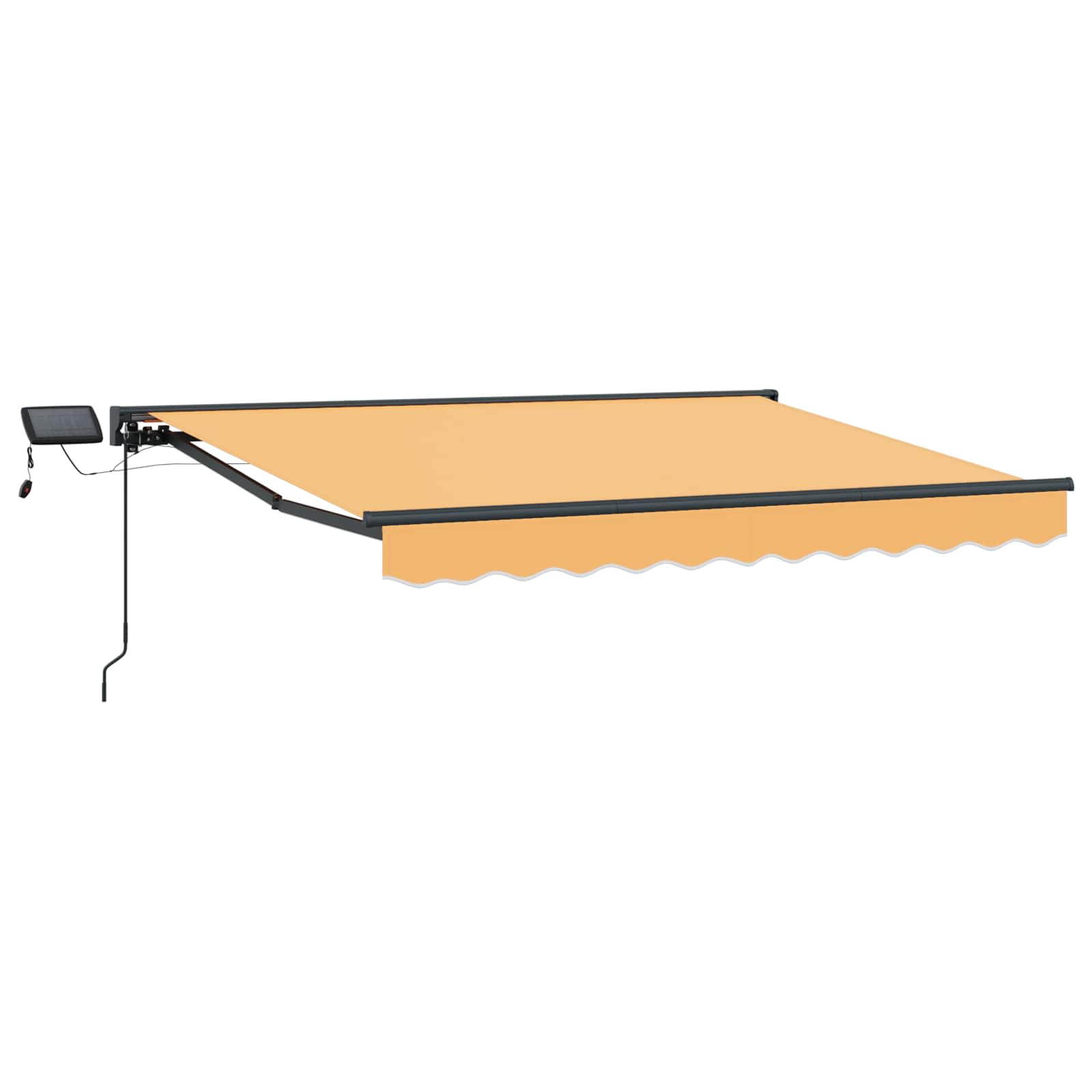 Cornice per Tenda Manuale con LED Sabbia 4 × 3,5 m | homemem39