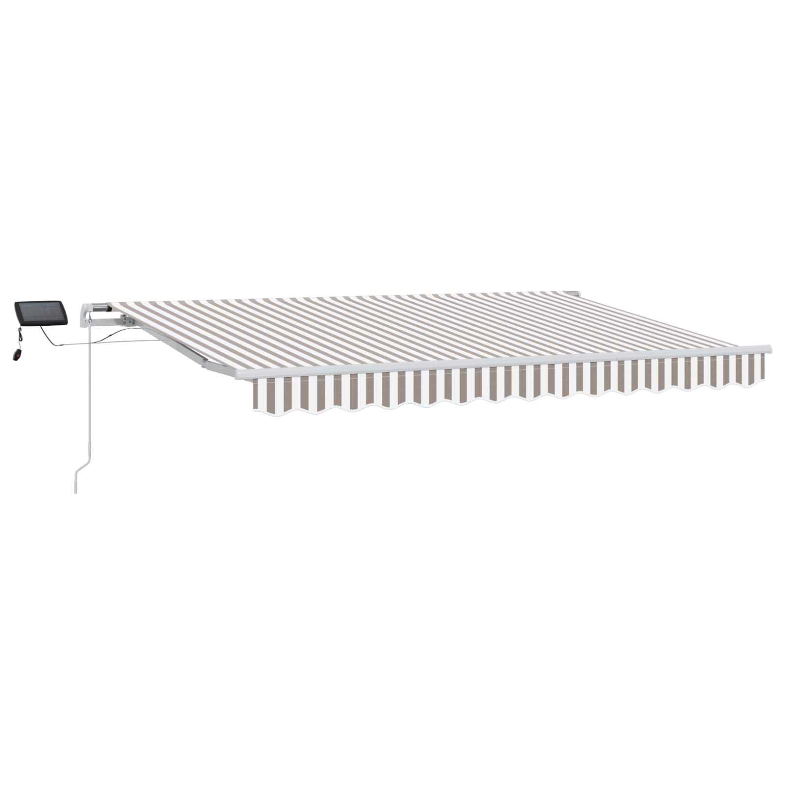 Tenda retrattile Grigio chiaro e bianco 450 × 300 cm | homemem39