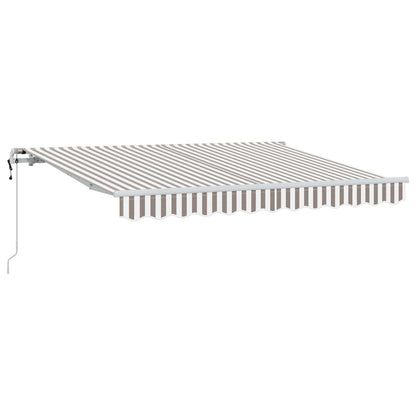 Tenda retrattile Grigio chiaro e bianco 450 × 300 cm | homemem39