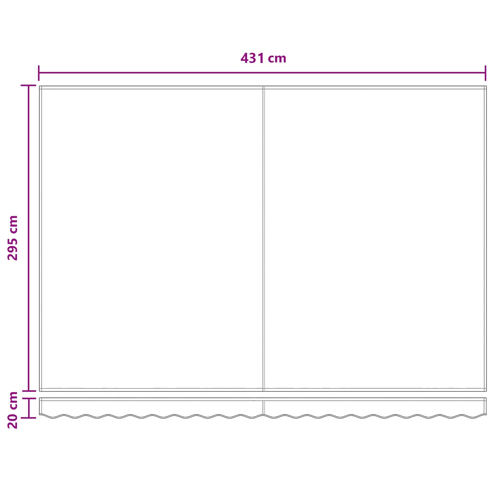 Tenda retrattile manuale con LED Tortora | homemem39