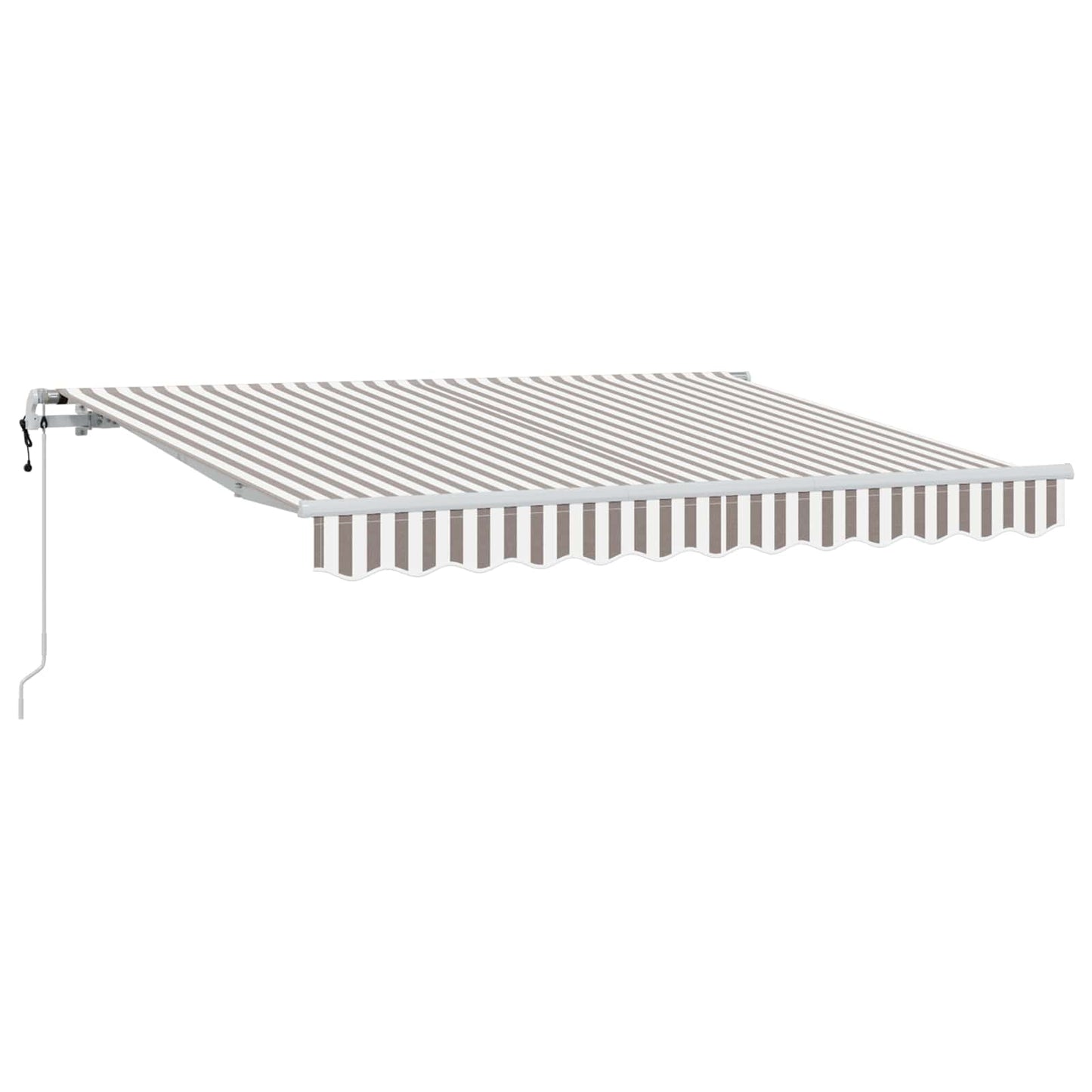 Tenda retrattile Grigio chiaro e bianco 450 × 350 cm | homemem39