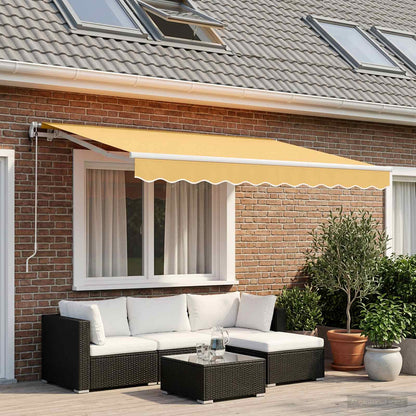 Tenda retrattile Sabbia 450 × 350 cm Poliestere