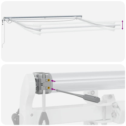 Tenda retrattile Sabbia 450 × 350 cm Poliestere