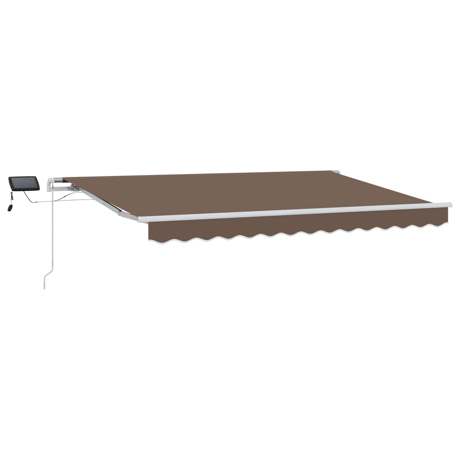 Tenda retrattile Tortora 500 × 300 cm Tessuto e Alluminio | homemem39
