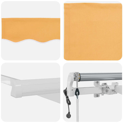 Tenda retrattile Sabbia 500 × 300 cm Poliestere | homemem39