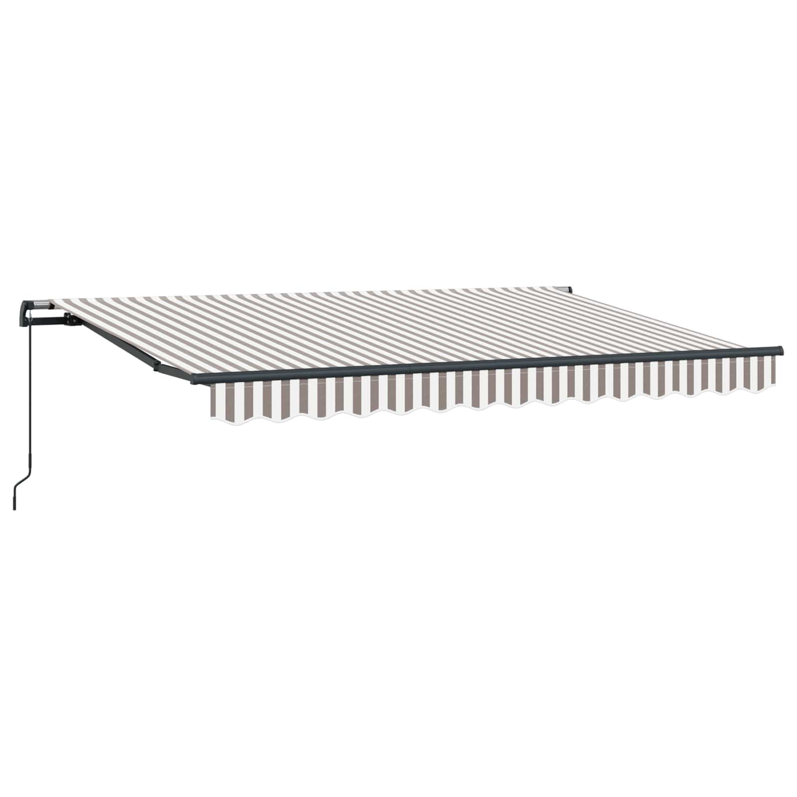 Tenda retrattile Grigio chiaro e bianco 500 × 300 cm | homemem39