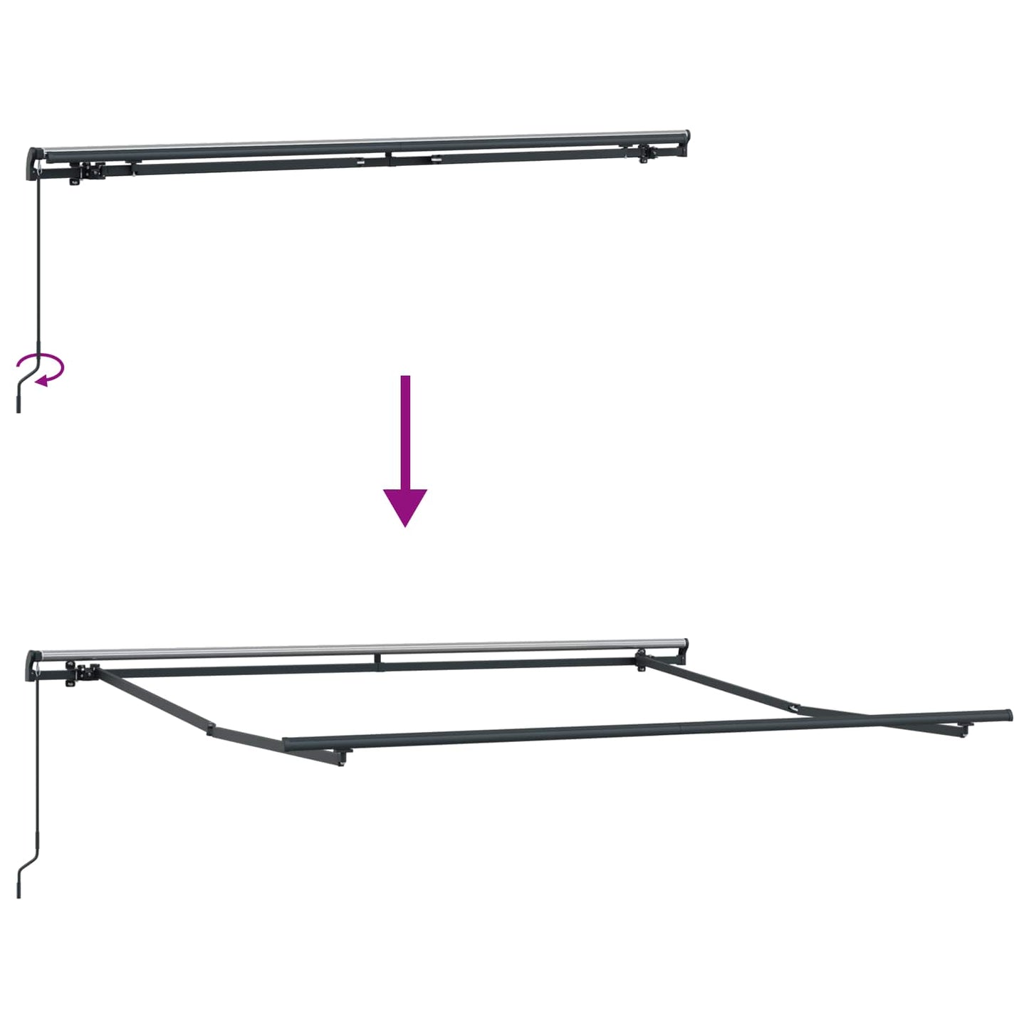 Tenda retrattile Sabbia 500 × 300 cm Poliestere e Alluminio | homemem39