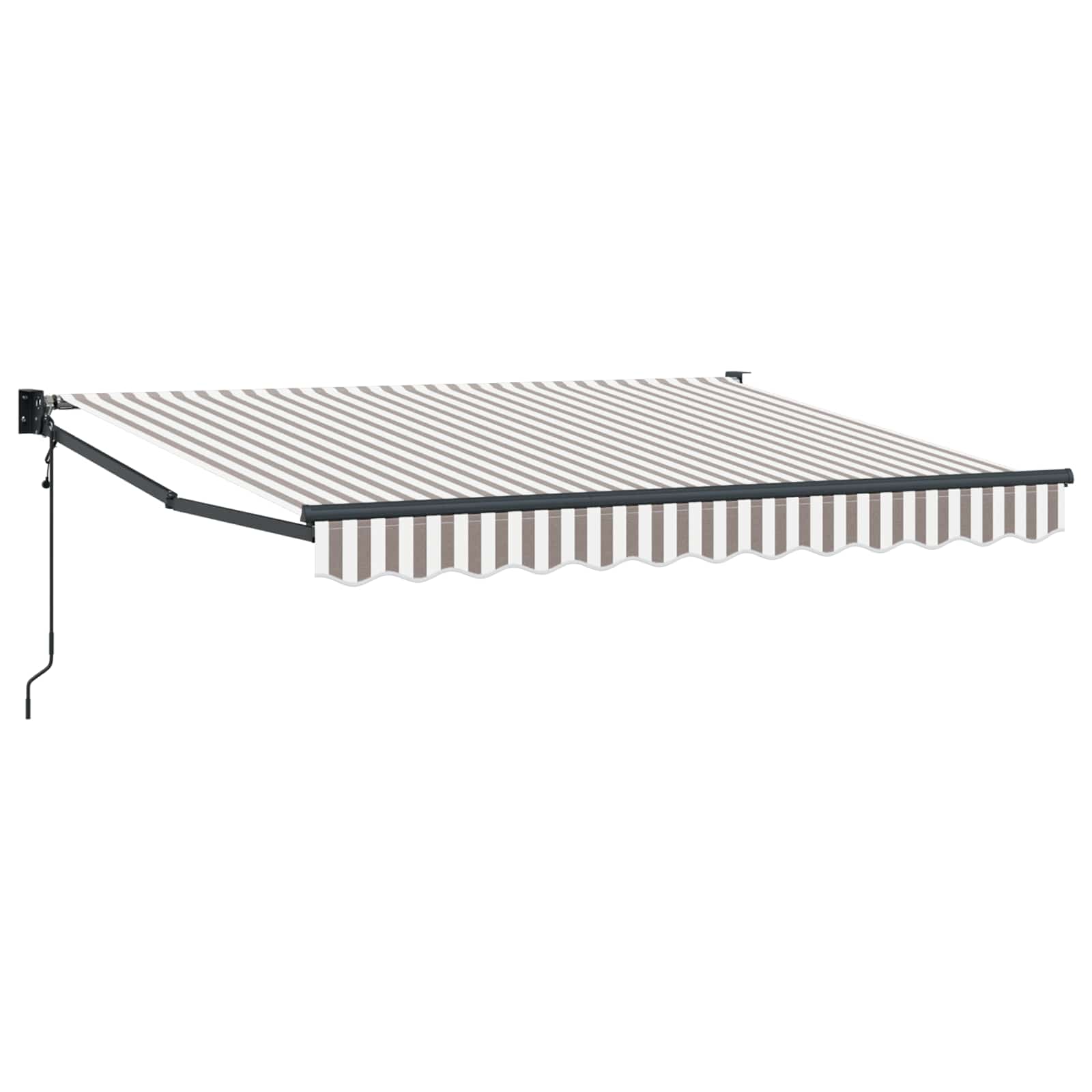 Tenda retrattile Grigio chiaro e bianco 5 x 3 m | homemem39