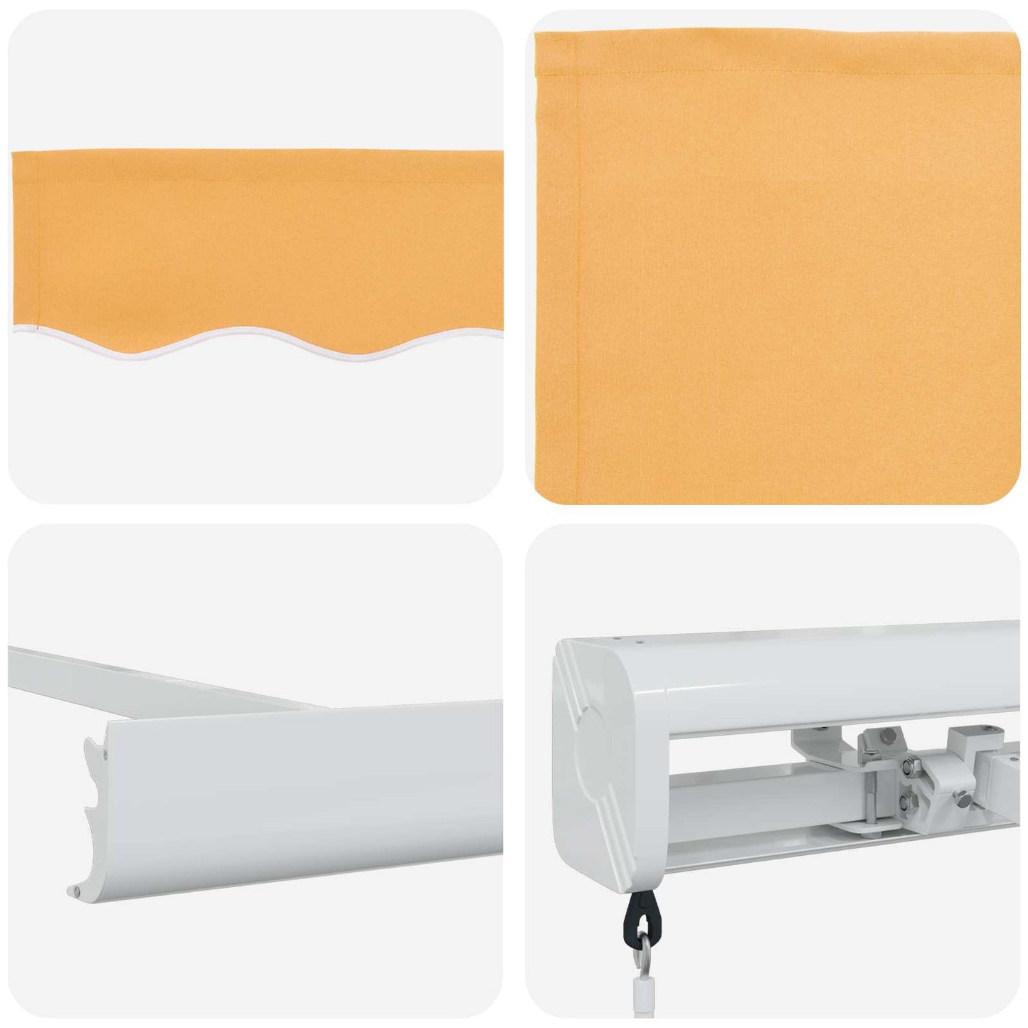 Tenda retrattile Sabbia 500 × 300 cm Tela e Alluminio | homemem39