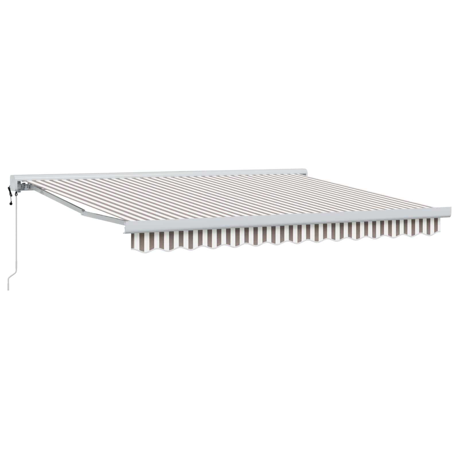 Tenda retrattile Grigio chiaro e bianco 500 × 300 cm | homemem39