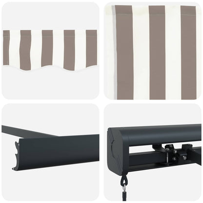 Tenda retrattile Grigio chiaro e bianco 500 × 300 cm | homemem39