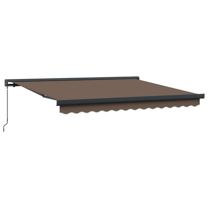 Tenda retrattile Tortora 500 × 300 cm Tela e Alluminio | homemem39