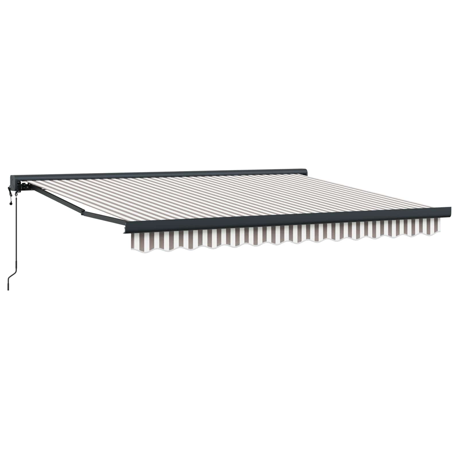 Tenda retrattile Grigio chiaro e bianco 500 × 300 cm | homemem39