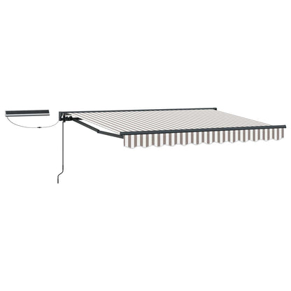 Tettuccio Elettrico Retrattile Grigio chiaro e bianco 5 x 3 m | homemem39